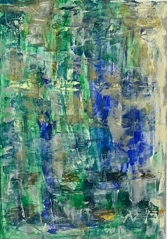 Onirique Bleu 27, 50 × 70 cm