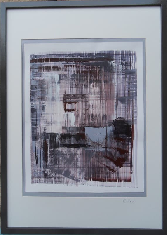 Essai n° 3, Acrylique · 38 × 46 cm