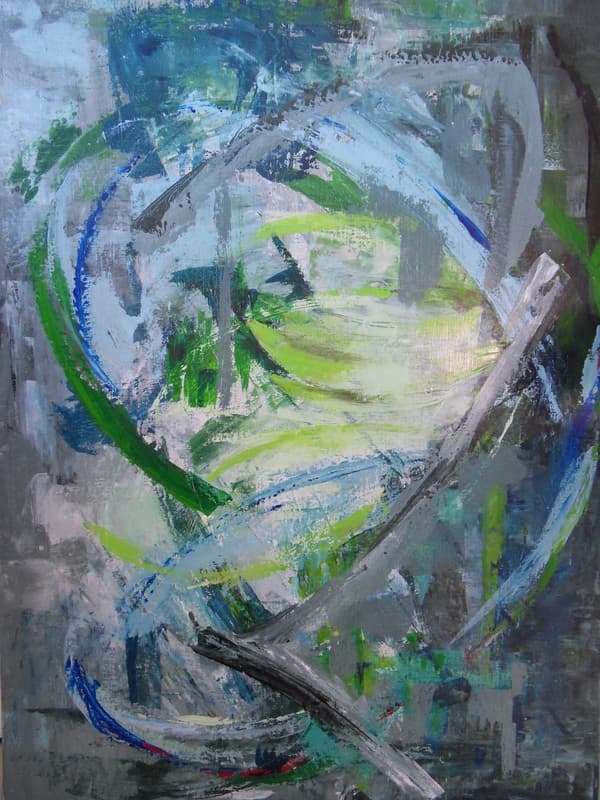 Lichtung, Technique mixte · 54 × 81 cm