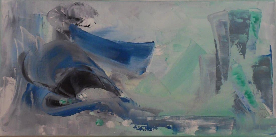 Fée d'O, Huile · 30 × 60 cm
