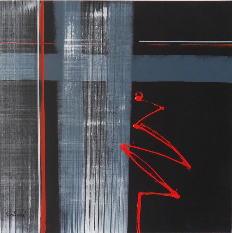 Carré Trame n° 2, Acrylique · 50 × 50 cm