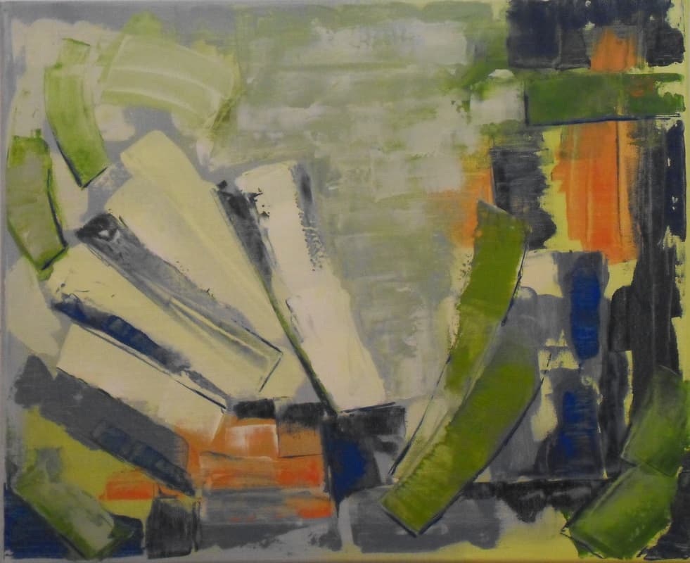 Pelle mêle, Huile · 50 × 61 cm