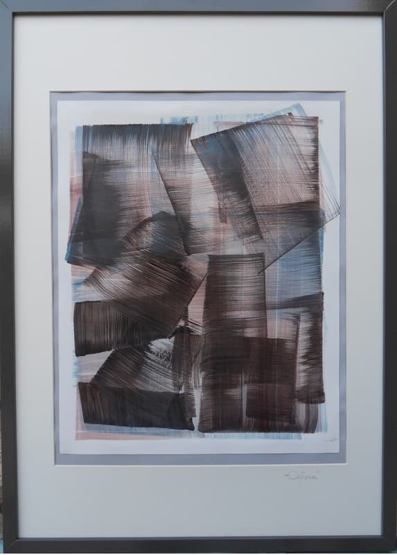 Essai n° 1, Acrylique · 38 × 46 cm