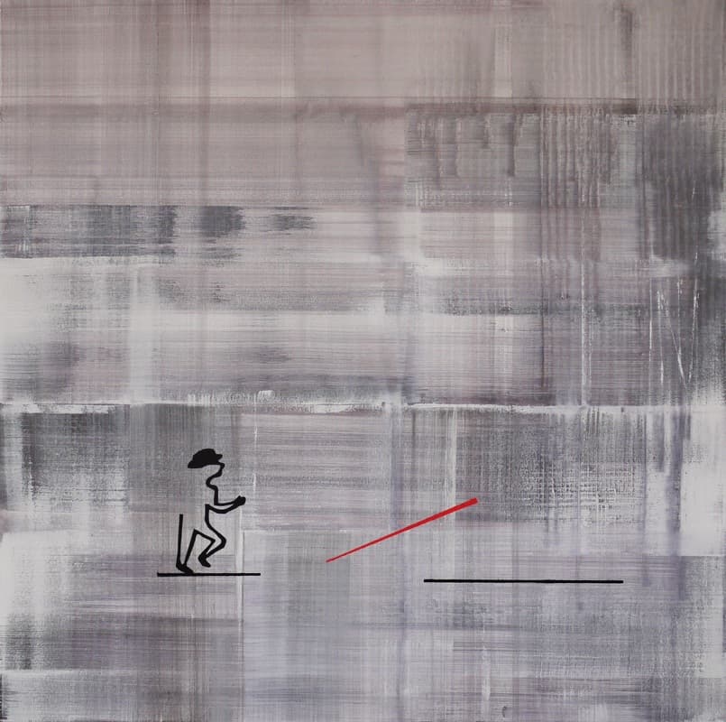 Trame 78, Acrylique · 100 × 100 cm