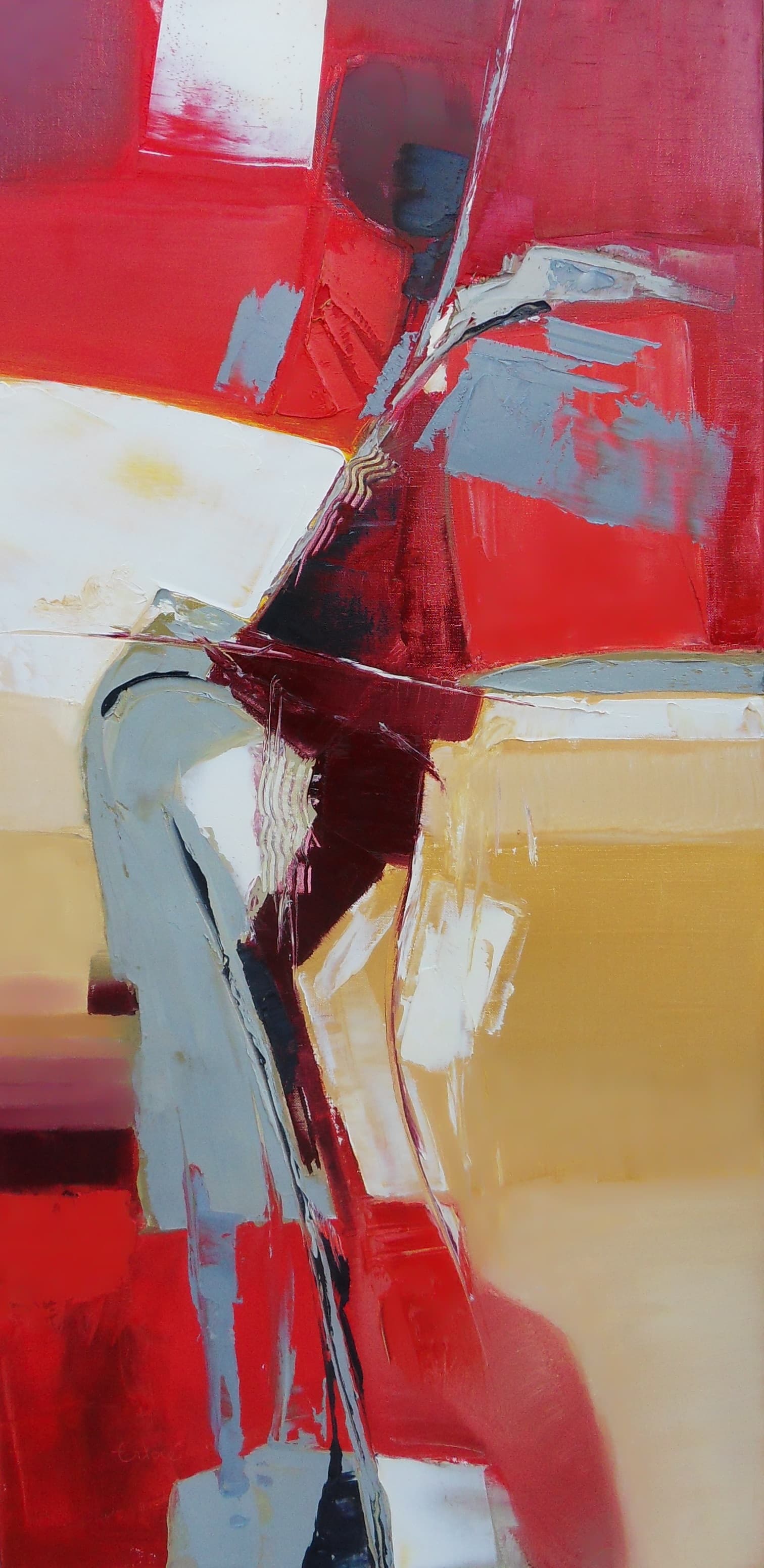 Anglère, Huile · 60 × 120 cm