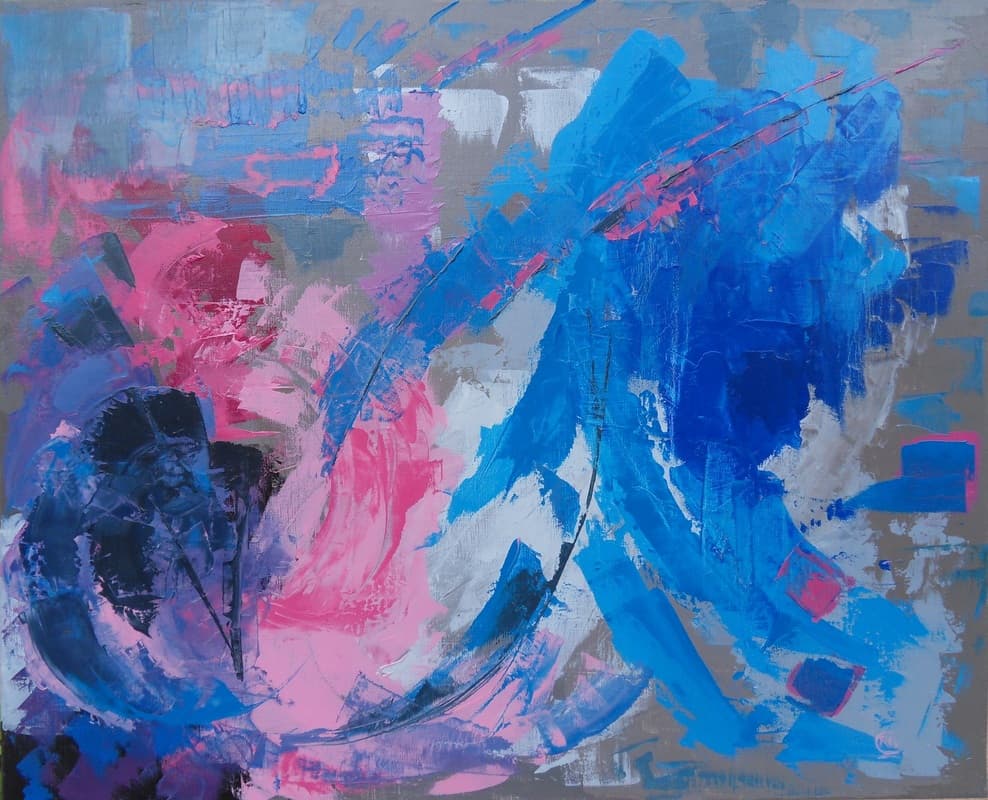 La danse endiablée, Huile · 60 × 73 cm