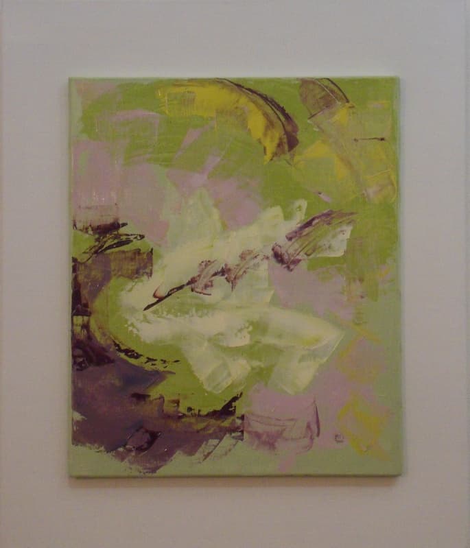 Lotus notes, Huile · 38 × 46 cm