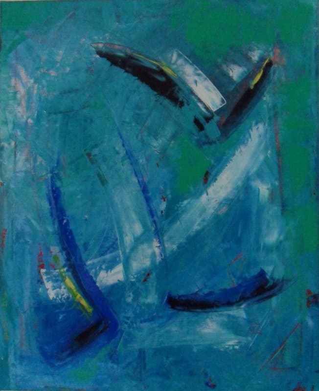 Goélette, Huile · 60 × 73 cm