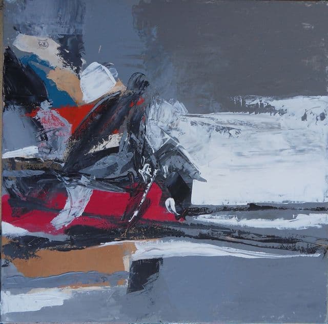 Bobsleigh, Acrylique · 60 × 60 cm