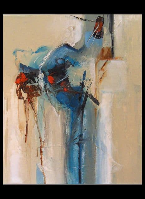 Chrysalide, Acrylique · 46 × 55 cm