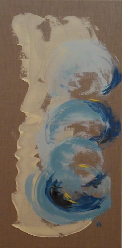 L'être, Huile · 40 × 80 cm