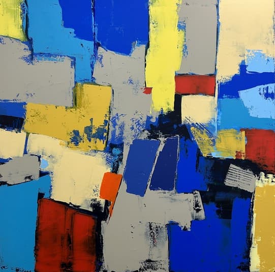 Chef d'orchestre, Acrylique · 100 × 100 cm