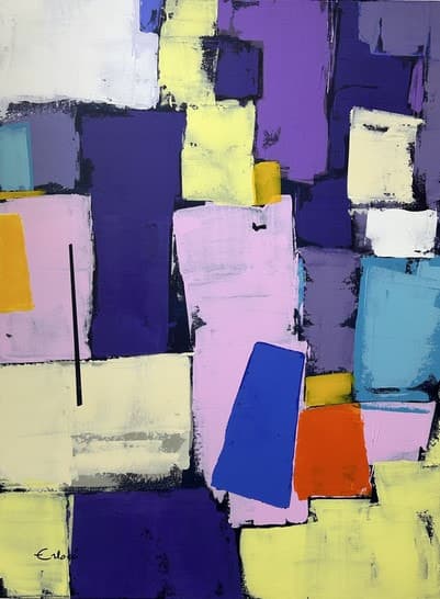 Kaleï maux doux, Acrylique · 60 × 80 cm