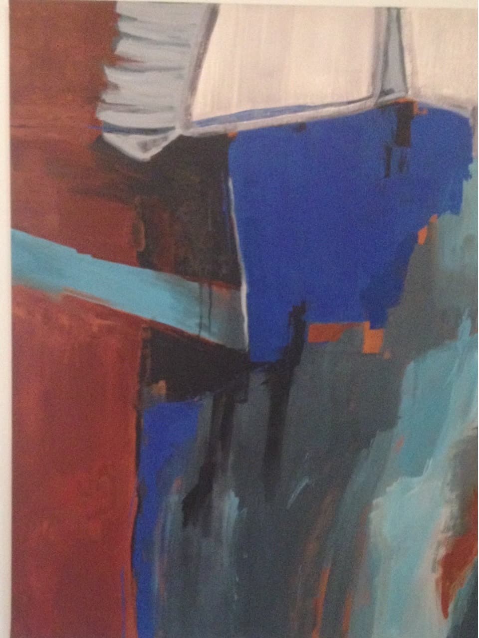 Abstrait T7, Acrylique · 89 × 116 cm