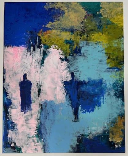 2 Silhouettes, Acrylique · 50 × 70 cm
