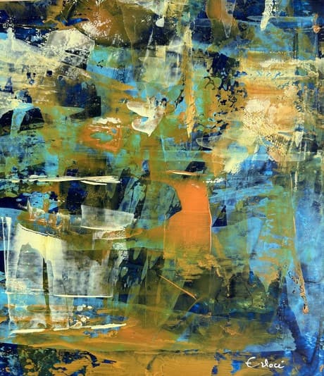 Femme qui danse, Acrylique · 30 × 40 cm
