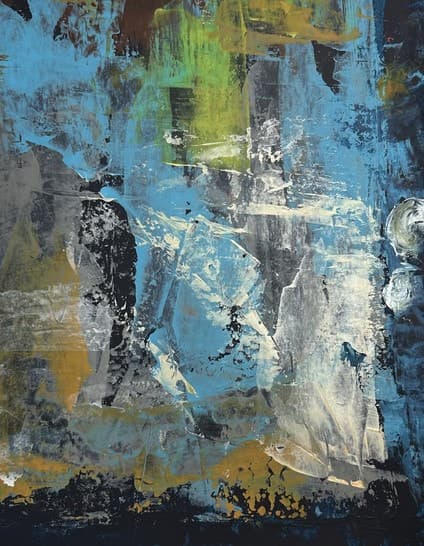 3 Ours et l'oiseau, Acrylique · 30 × 40 cm