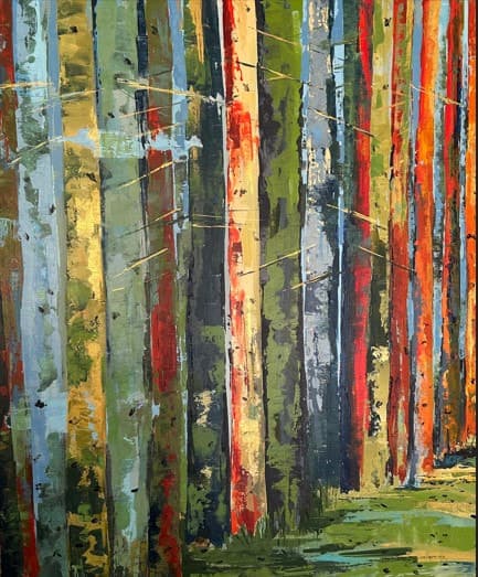 Forêt Enchantée 1, Acrylique · 60 × 80 cm