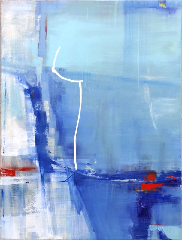 Abstrait T2, Acrylique · 60 × 80 cm