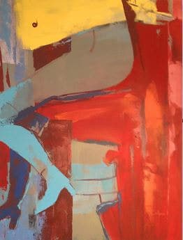 Abstrait T8, Acrylique · 89 × 116 cm