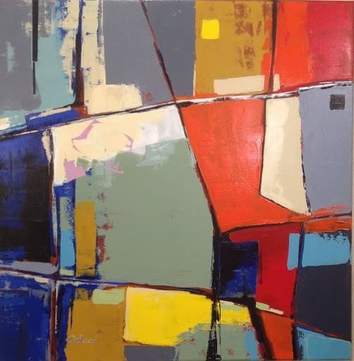 Kaleidos Kopein, Acrylique · 70 × 70 cm
