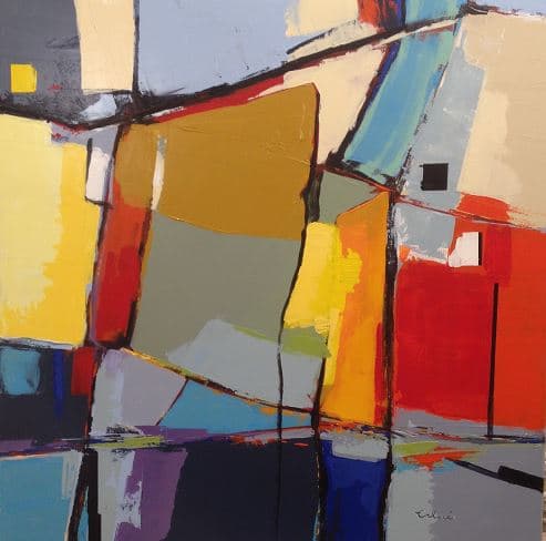 Kaleidos Kopein 2, Acrylique · 70 × 70 cm