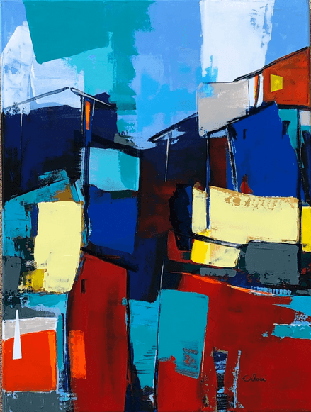 Kaleidos Dax, Acrylique · 60 × 80 cm