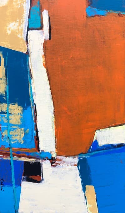 Saël, Acrylique · 33 × 55 cm