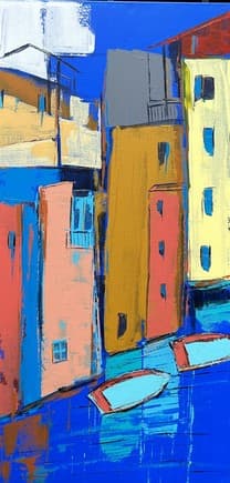 Martigues, Acrylique · 50 × 100 cm