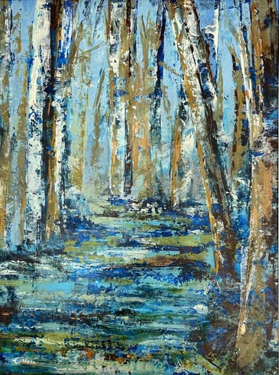 Série Enchantée, Acrylique · 40 × 50 cm